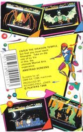 Box back cover for Shanghai Karate on the Commodore 64.