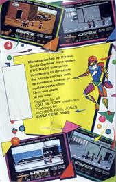 Box back cover for Shanghai Warriors on the Commodore 64.