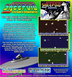 Box back cover for Sheepoid on the Commodore 64.