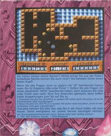 Box back cover for Shuffle on the Commodore 64.