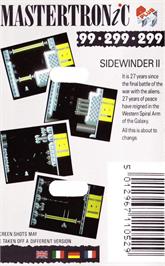 Box back cover for Sidewinder 2 on the Commodore 64.