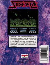 Box back cover for Sidewize on the Commodore 64.