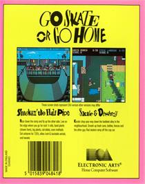 Box back cover for Skate or Die on the Commodore 64.