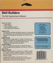 Box back cover for Skill Builders on the Commodore 64.