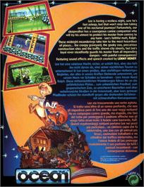 Box back cover for Sleepwalker (Zeppelin) on the Commodore 64.