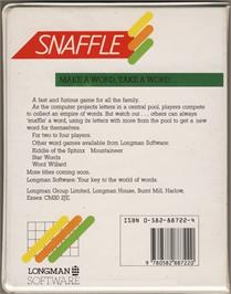 Box back cover for Snaffle on the Commodore 64.