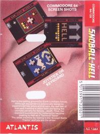 Box back cover for Snoball In Hell on the Commodore 64.