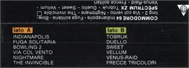 Box back cover for Soldier Of Fortune (English Software) on the Commodore 64.