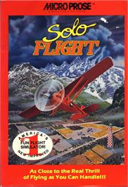 Box back cover for Solo Flight - 2nd Edition on the Commodore 64.