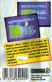 Box back cover for Souls Of Darkon on the Commodore 64.