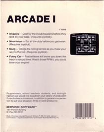 Box back cover for Space Invaders (2000) on the Commodore 64.