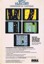 Box back cover for Spy Hunter on the Commodore 64.