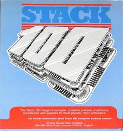 Box back cover for Stack Concentration on the Commodore 64.