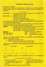 Box back cover for Star Fights on the Commodore 64.