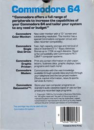 Box back cover for Star Post on the Commodore 64.