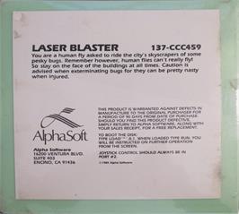 Box back cover for Star Tracker on the Commodore 64.