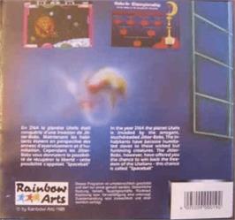 Box back cover for Starball on the Commodore 64.
