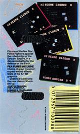 Box back cover for Starforce Fighter on the Commodore 64.