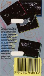 Box back cover for Starlifter on the Commodore 64.