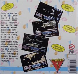 Box back cover for Steel Eagle on the Commodore 64.
