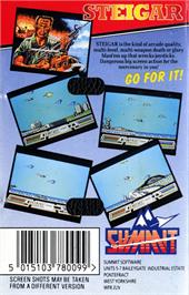 Box back cover for Steigar on the Commodore 64.