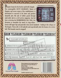 Box back cover for Stifflip & Co. on the Commodore 64.