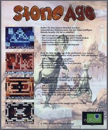Box back cover for Stone Age on the Commodore 64.