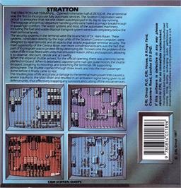 Box back cover for Stratton on the Commodore 64.