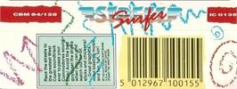 Box back cover for Street Surfer on the Commodore 64.