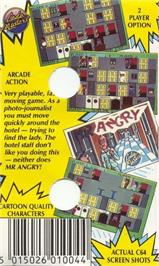 Box back cover for Stringer on the Commodore 64.