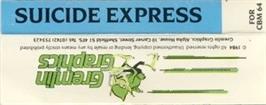 Box back cover for Suicide Express on the Commodore 64.