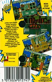 Box back cover for Super-tank on the Commodore 64.