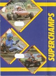 Box back cover for Super Champs on the Commodore 64.