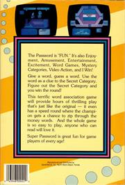 Box back cover for Super Password on the Commodore 64.