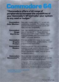 Box back cover for Super Smash on the Commodore 64.