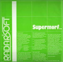 Box back cover for Supermorf on the Commodore 64.