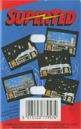 Box back cover for Superted - The Search For Spot on the Commodore 64.