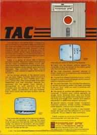 Box back cover for Tac - Tactical Armor Command on the Commodore 64.