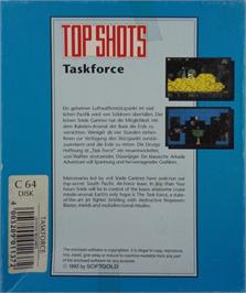 Box back cover for Task Force on the Commodore 64.