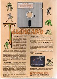 Box back cover for Telengard on the Commodore 64.
