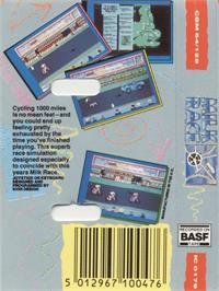 Box back cover for Ten Speed on the Commodore 64.