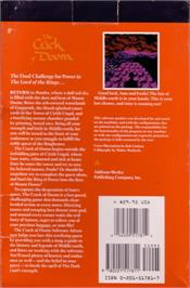 Box back cover for The Crack of Doom on the Commodore 64.