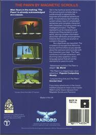Box back cover for The Pawn on the Commodore 64.