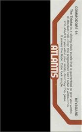 Box back cover for Thinker, The (Atlantis Software) on the Commodore 64.
