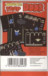 Box back cover for Through The Trap Door on the Commodore 64.