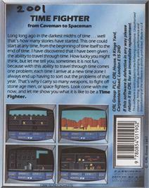 Box back cover for Time Fighter on the Commodore 64.