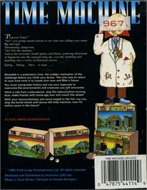 Box back cover for Time Machine on the Commodore 64.