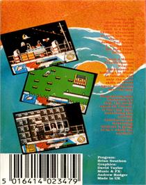 Box back cover for Titanic Blinky on the Commodore 64.