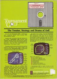 Box back cover for Tournament Golf on the Commodore 64.