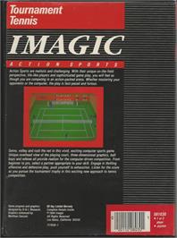Box back cover for Tournament Tennis / Tennis on the Commodore 64.